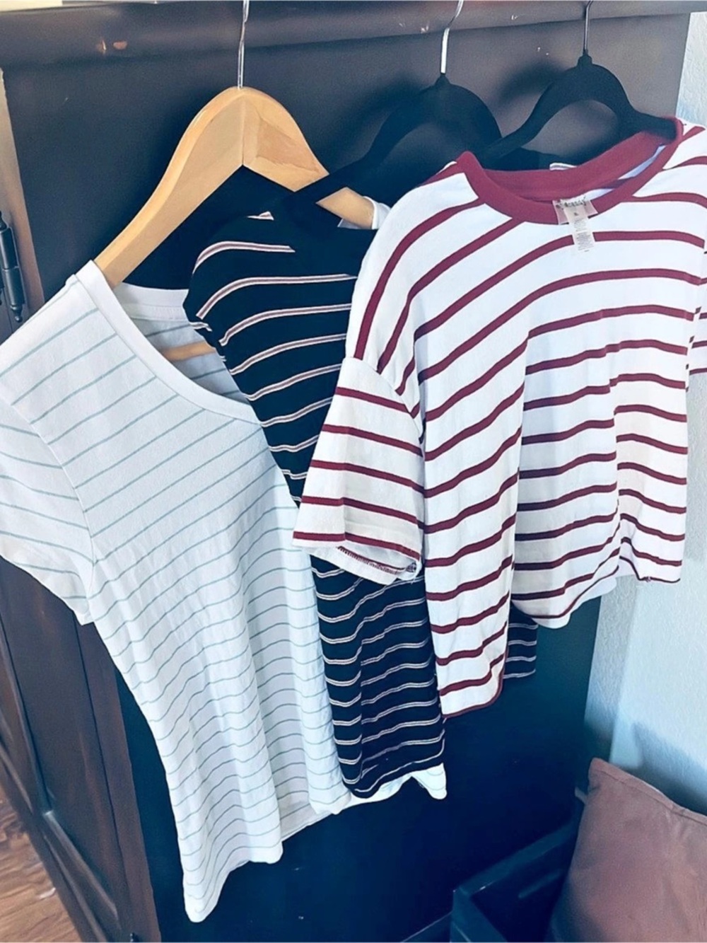 Y2K 90s Striped Tee Bundle XL | Eye Candy + Heart & Hips + Splash | Mall Girl L
